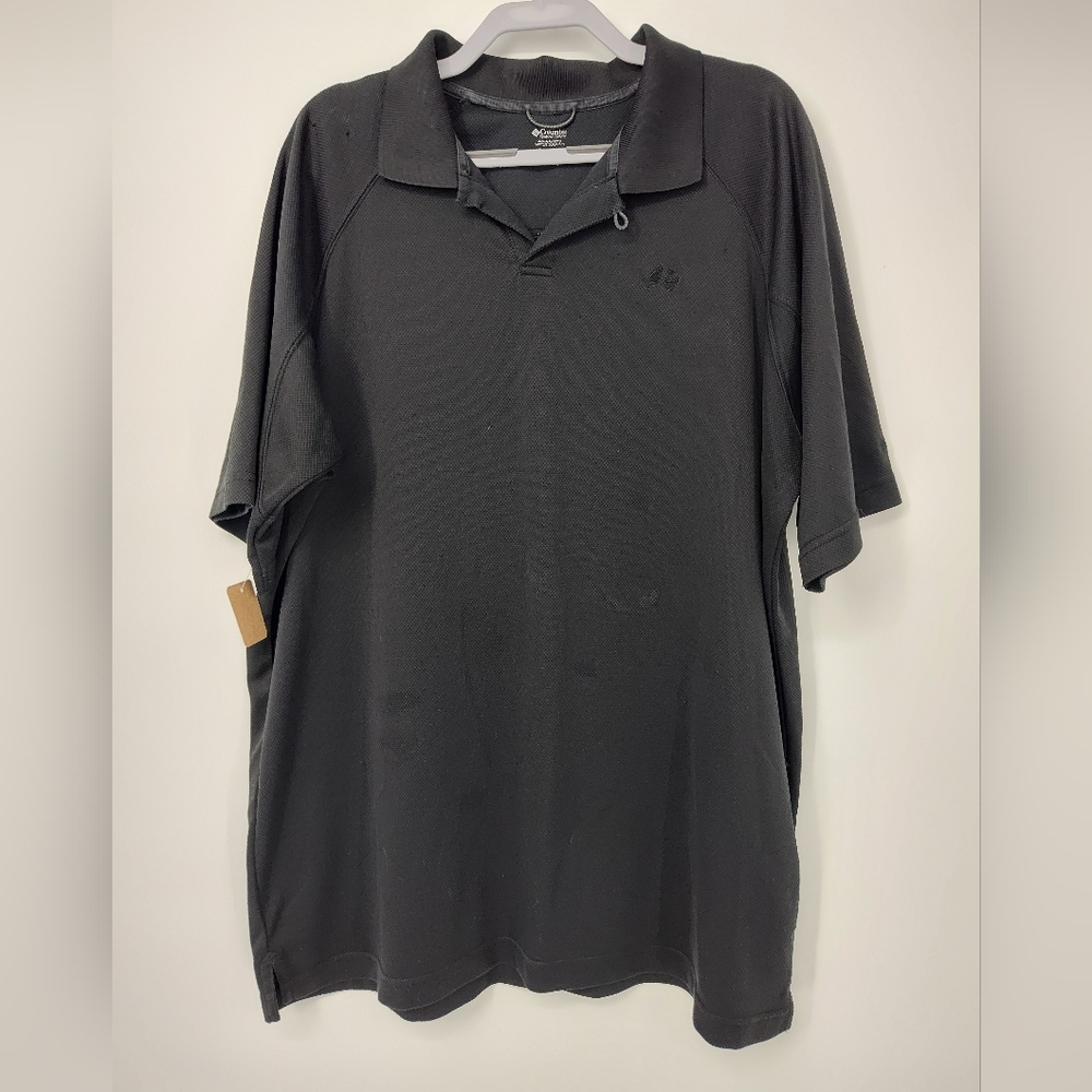 Columbia Men's Black Polo Shirt Size X Large